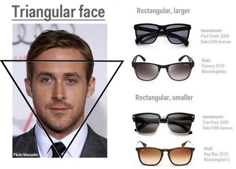 triangle face shape men sunglasses